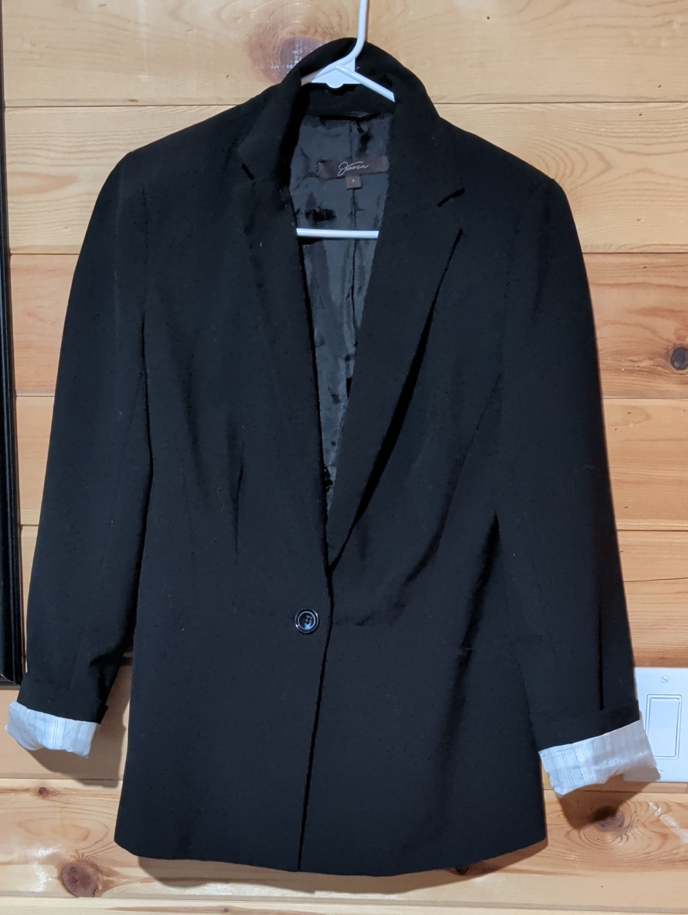 Jessica Black Single-Button Women's Blazer